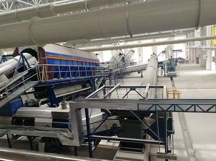 Outdated waste sorting equipment